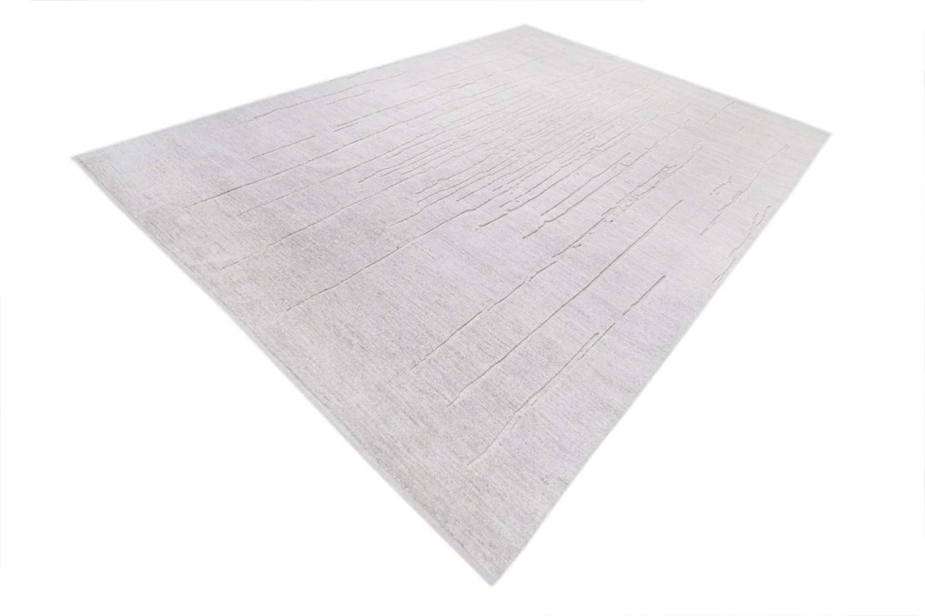 Håndknyttet designer-teppe av ull med relieff - Teppe - 350 cm - 256 cm #2.1