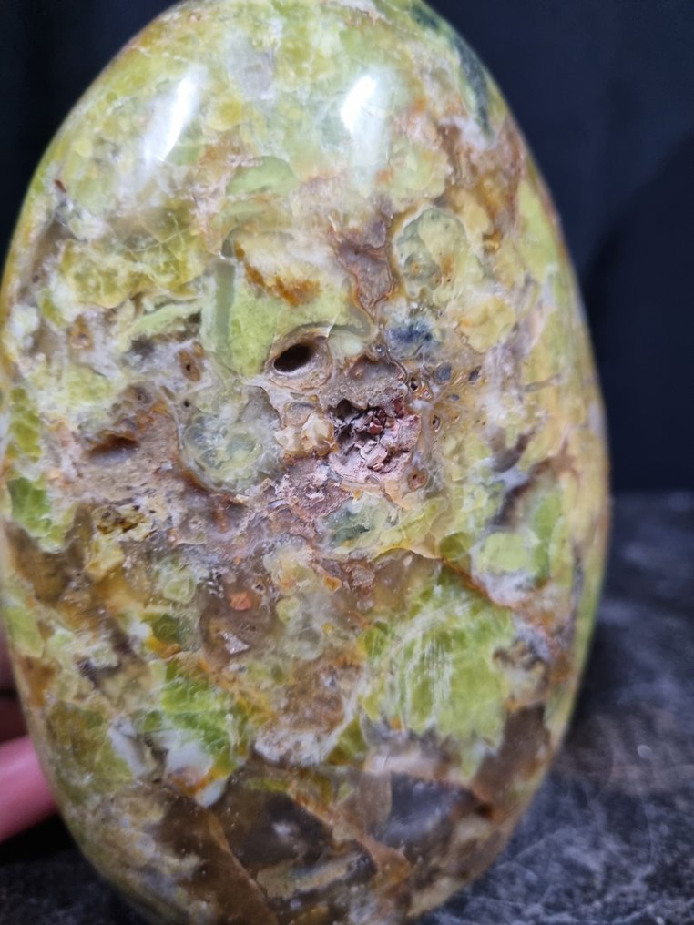 XXL Green Opal sculpture - high quality - Height: 135 mm - Width: 90 mm- 1162 g #3.2