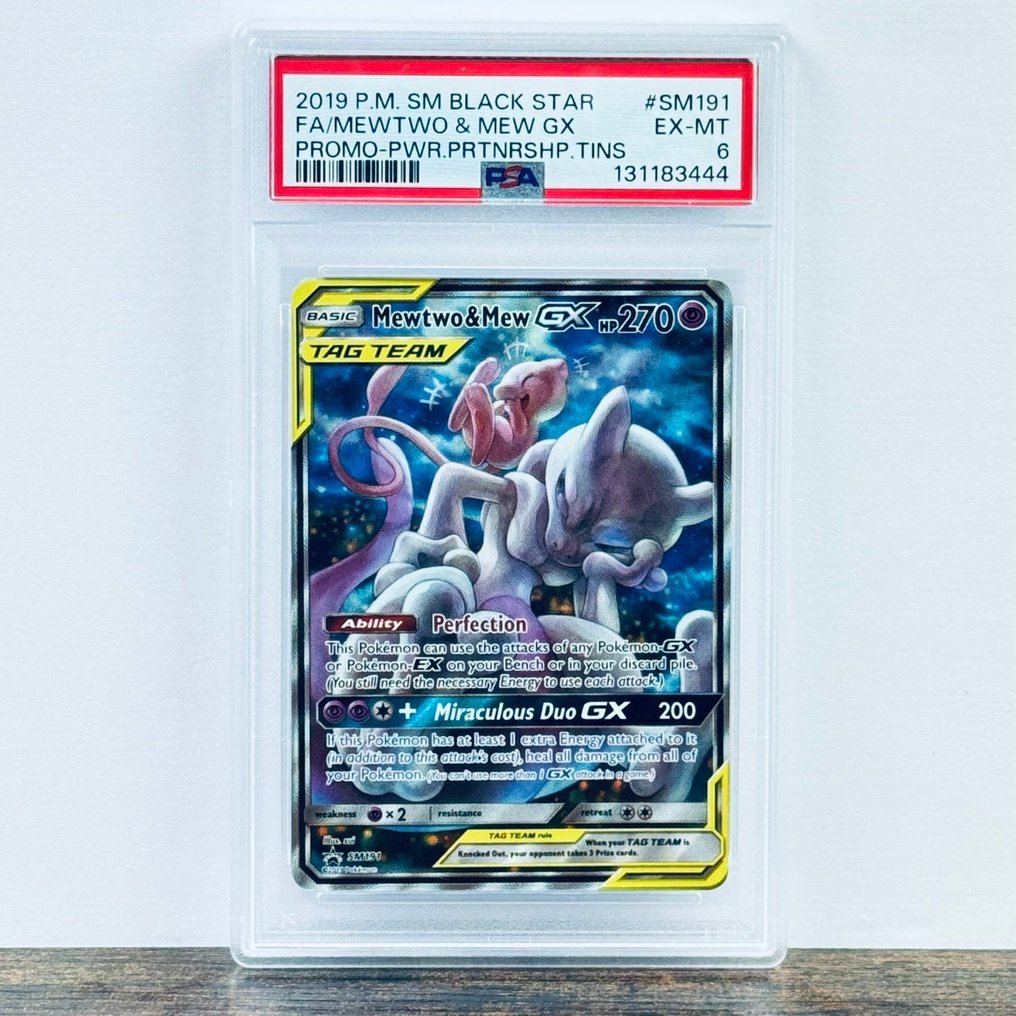 Pokémon Graded card - Mewtwo & Mew SM191 - Pokémon - PSA 6 #1.0
