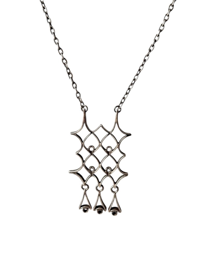 Sem preço de reserva - Turun Hopea - Colar Prata - Pipa Niinimäki #1.0