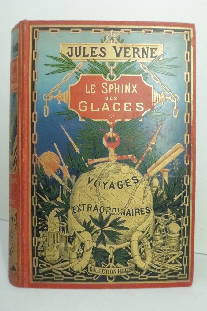 Jules Verne - Le Sphinx des Glaces [Cartonnage au globe doré] - 1897 #1.0