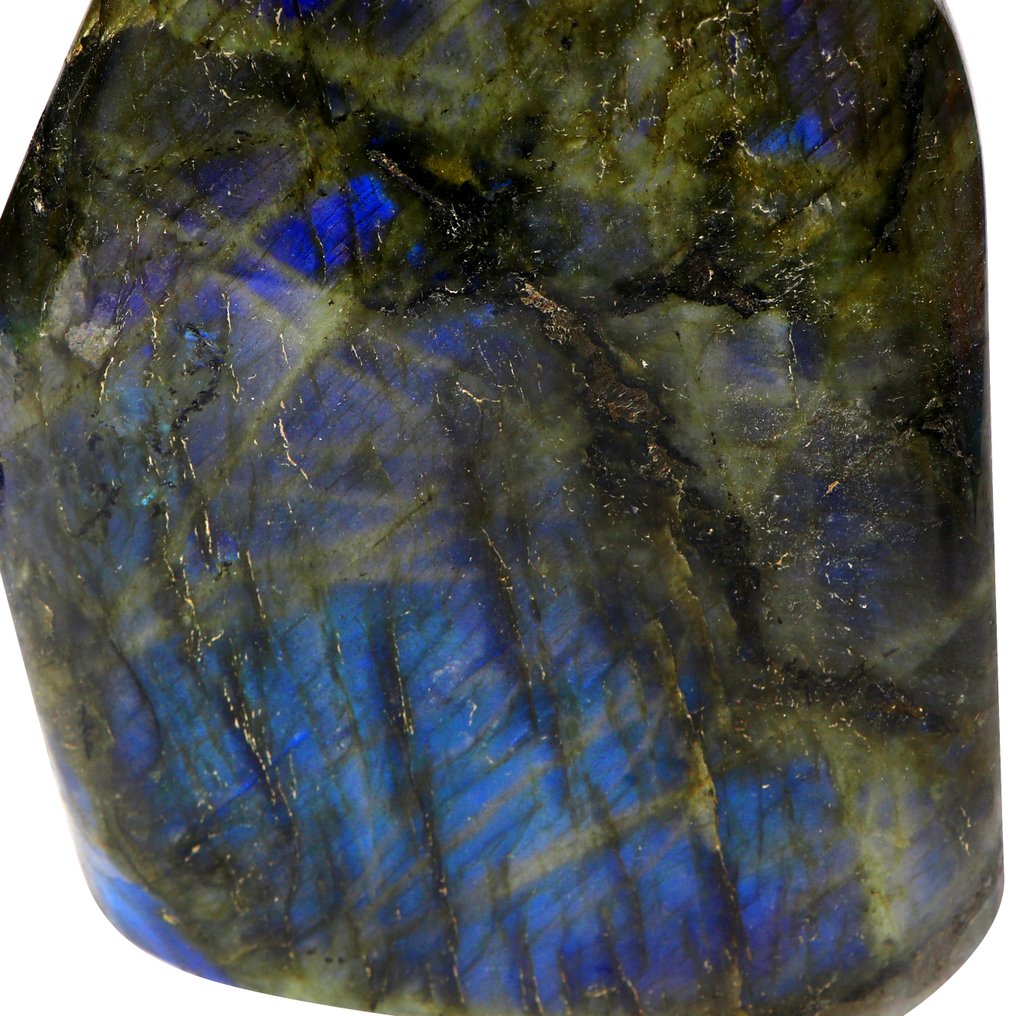 Qualité supérieure - Éclat bleu vif - Labradorite XL - 18x12x5cm Forme libre- 2.26 kg #4.3