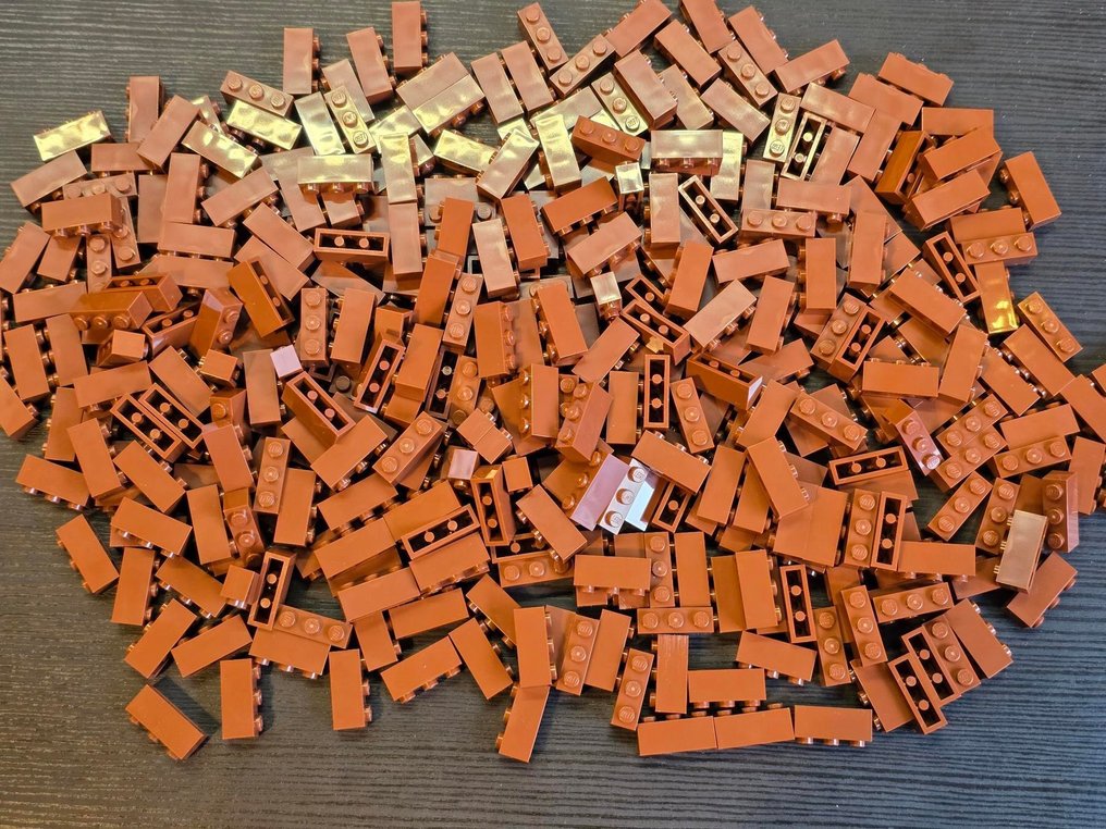LEGO - Toy New Brick 1 x 3 Reddish Brown 350pcs #2.1