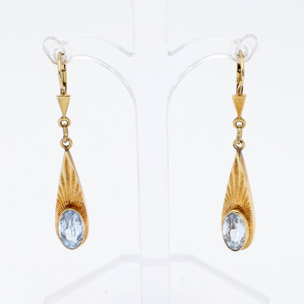 Drop fülbevaló - 14 kt. Sárga arany Spinell #1.0