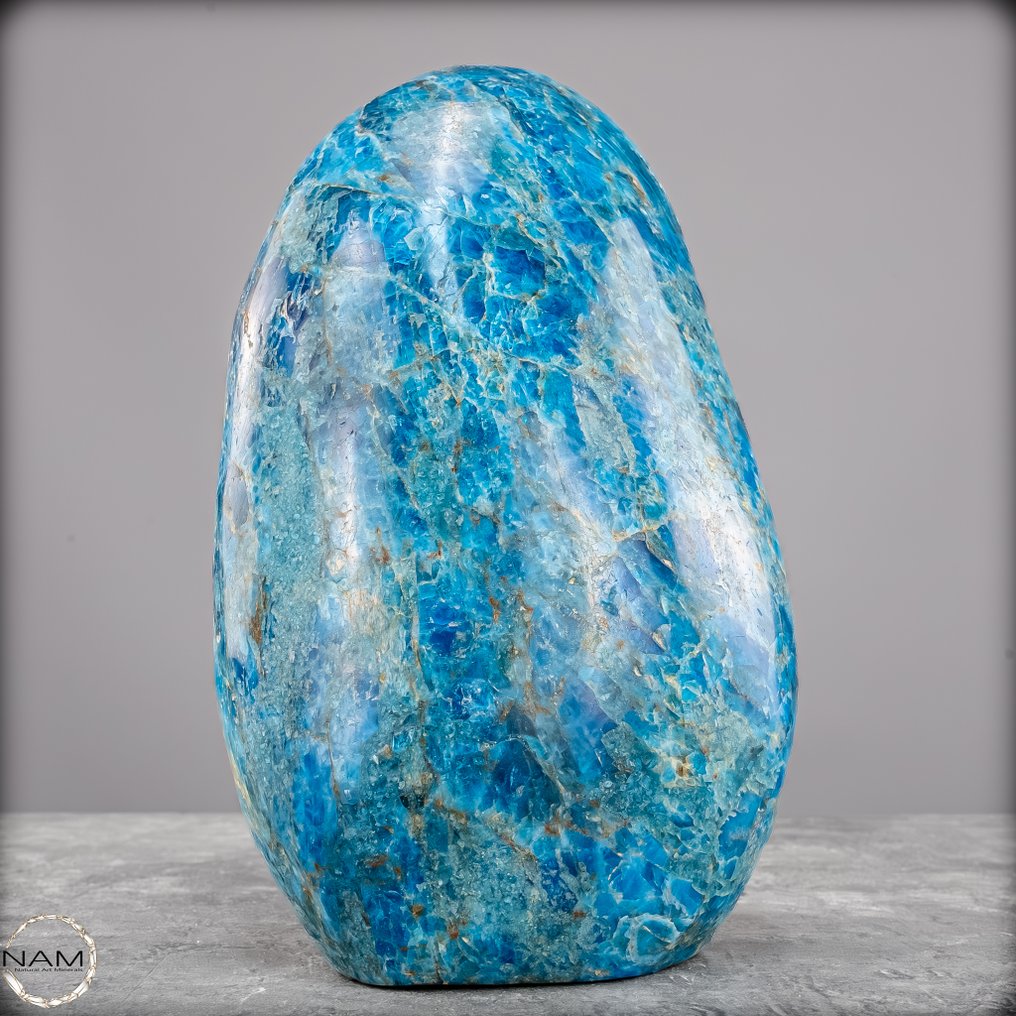 天然天蓝色磷灰石 自由形式- 2745.31 g #1.0