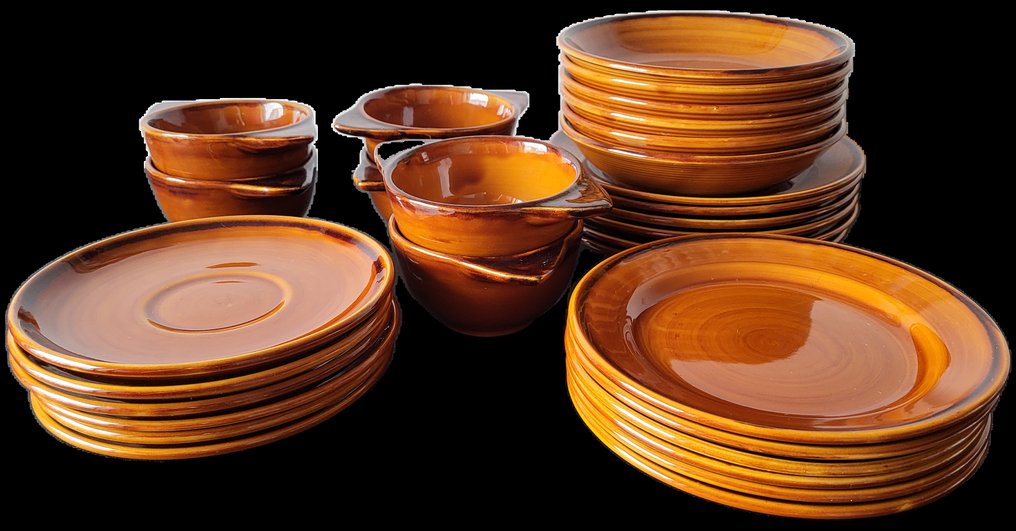 St Clement - 6人用餐桌用具 (36) - 陶瓷 - 圣克莱门特法国 #1.0