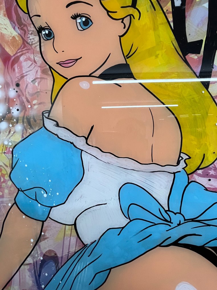 Alvin Silvrants - Alice in Wonderland - High Gloss straight edge painting #4.3