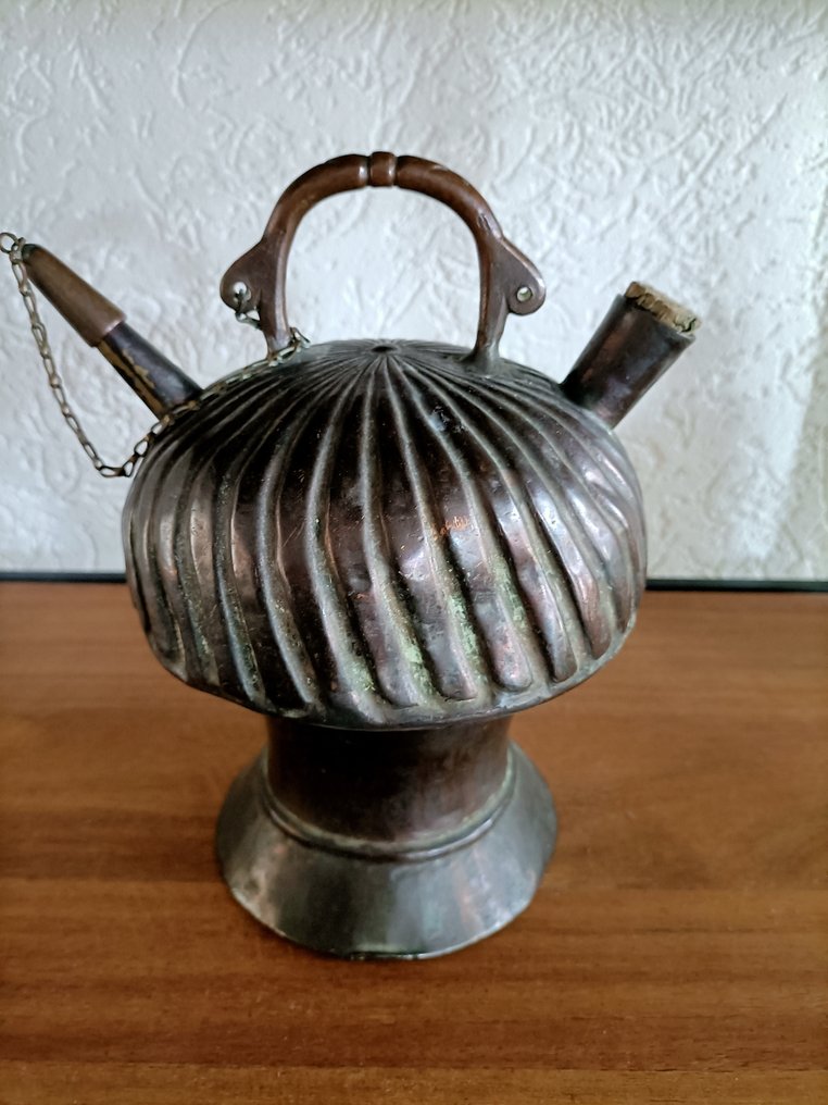 Jar - round-shaped ritual jug - Copper - Maghreb soil find #2.1