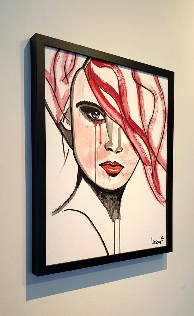 Liesens - Charlie (On Canvas handpainted) met lijst #2.1