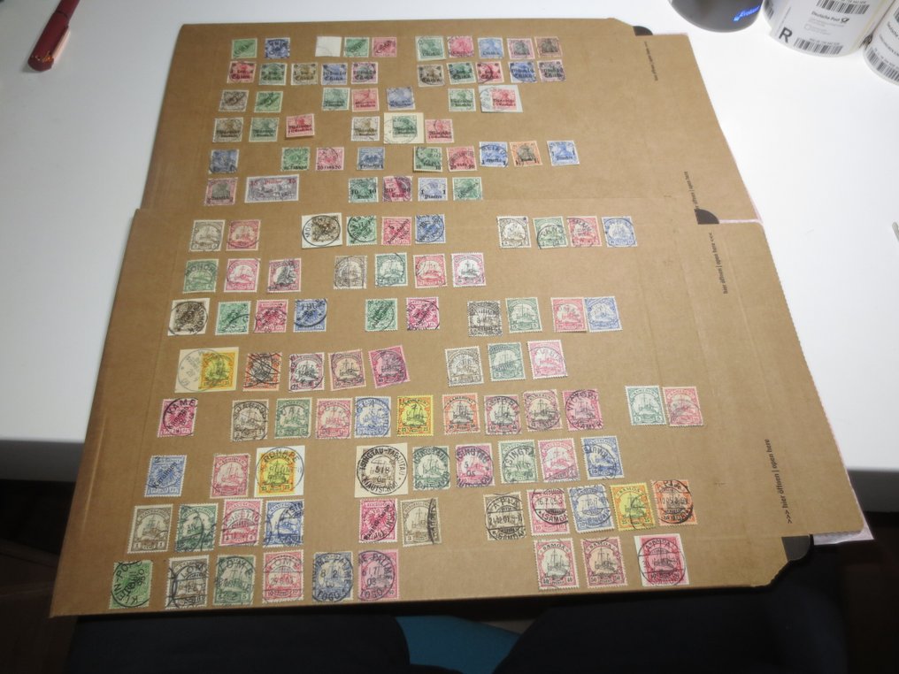 Germany and Colonies 1890/1919 - Collection of German colonies with 124 different values stamped, some verified. #1.0