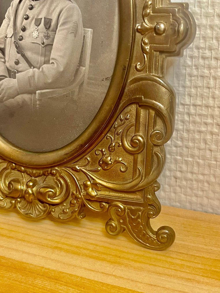 atelier de fonderie vers 1900 - Picture frame  - Bronze #3.2