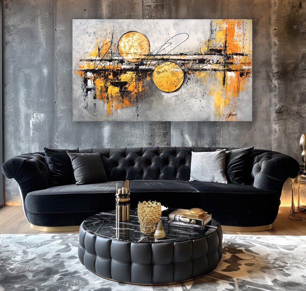 Monika Spiewak - Abstract - XXL - Oil Painting Stretched On The Frame - Ready To Hang - 1/1 Unique Piece #1.0