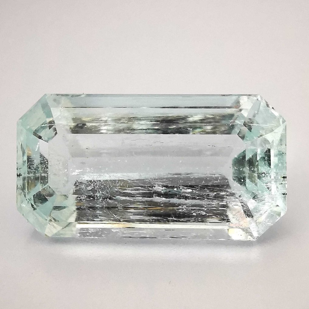 Sans Prix de Réserve Aigue-marine - 11.39 ct - Antwerp Laboratory for Gemstone Testing (ALGT) - Rapport Light Blue ALGT Nu #1.0