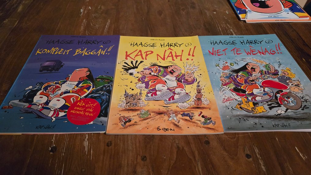 Haagse Harry O t/m 4 - 2 opdrachttekeningen - 5 Album - First edition/reprint - 1994/2005 #2.1