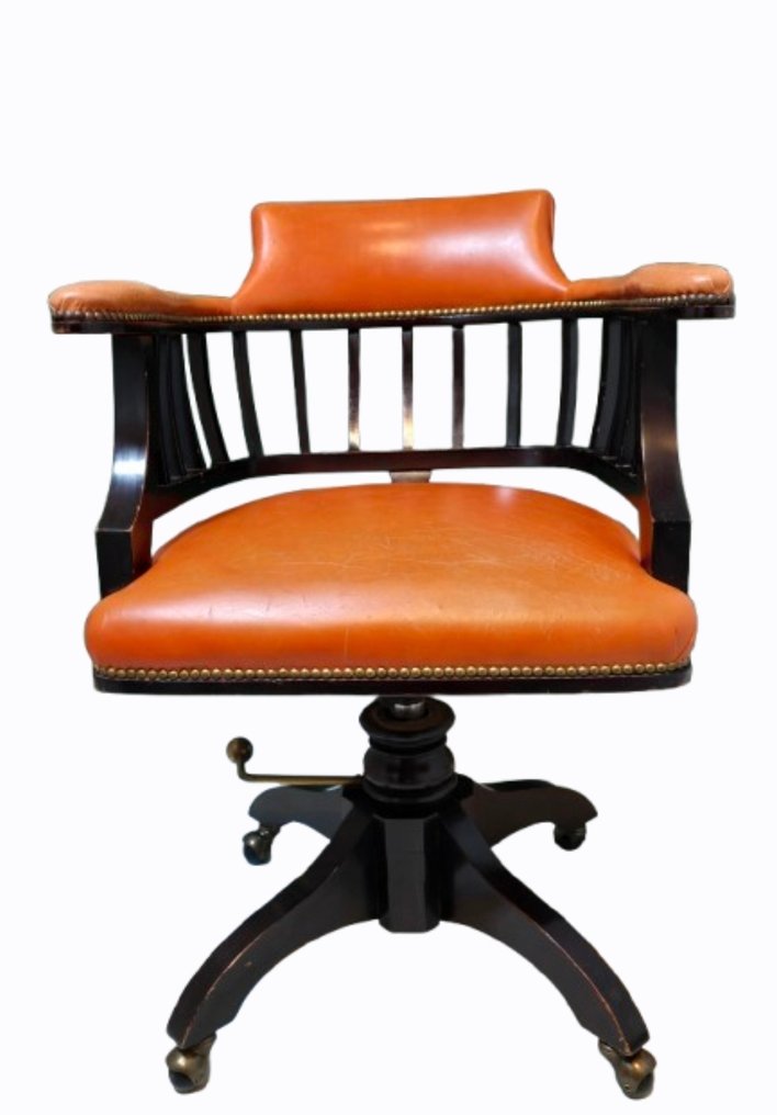 辦公椅 - 皮革, 木, 金屬 - 英国的办公椅 #1.0