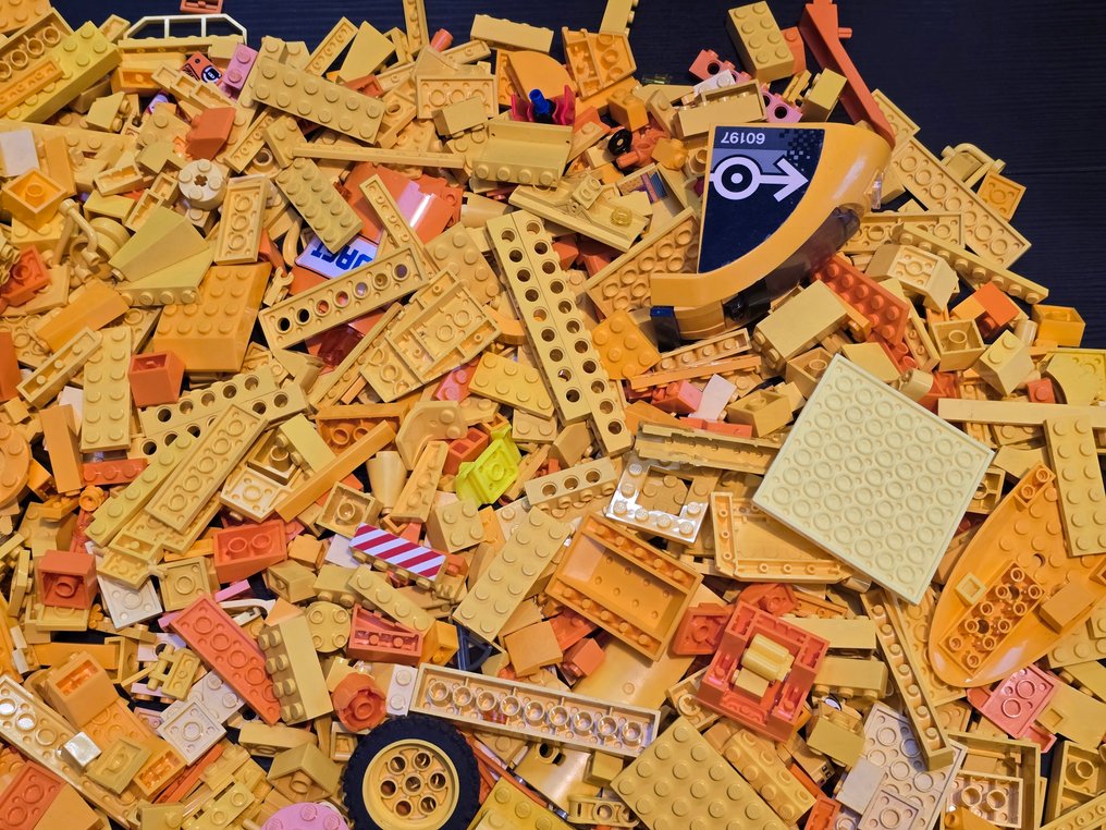 Lego Deler - Losse onderdelen geel oranje tinten lego partij assortiment #3.2