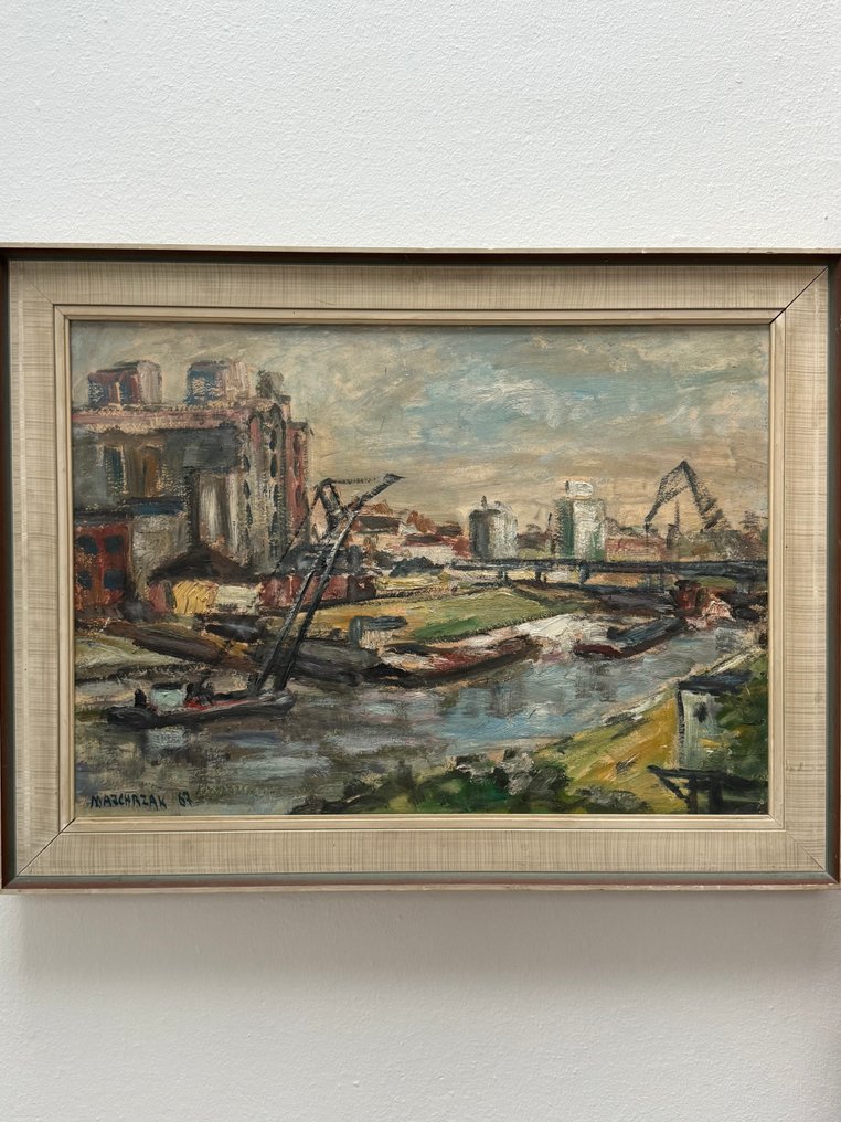 Andree Majchrzak (1933) - Boote am Fluss #1.0