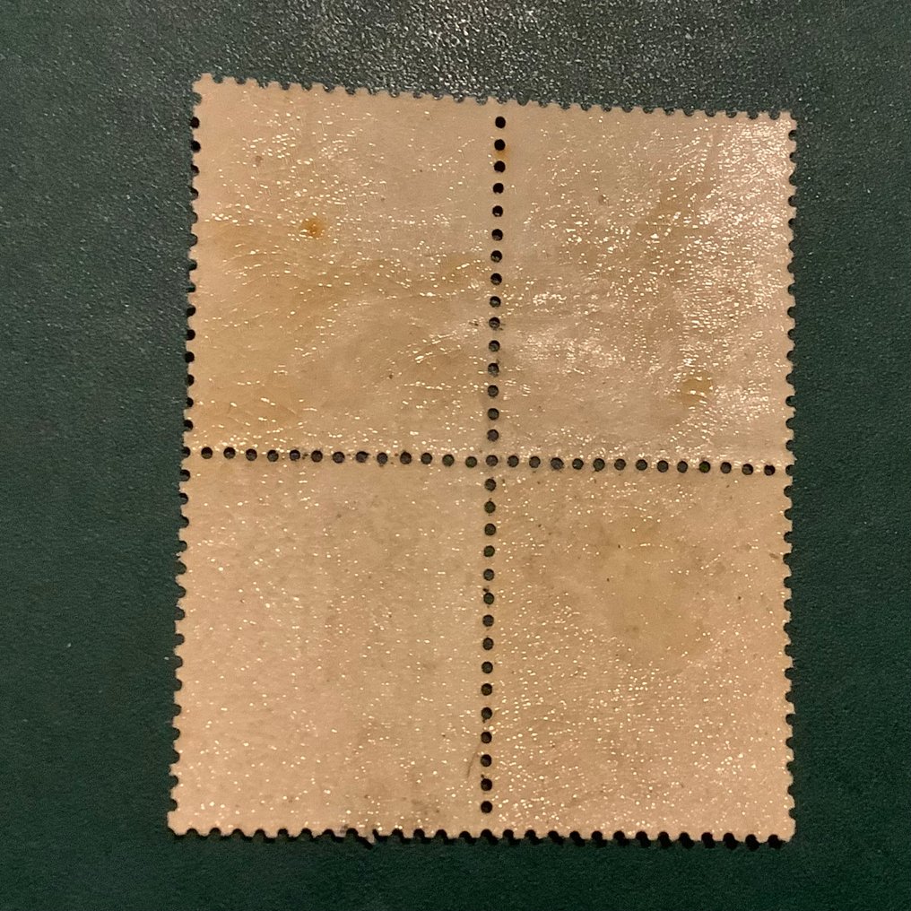 法國 1862 - 2分拿破仑 Laure 在四枚一组的块中具有良好的居中。 - Yvert 26A #2.1