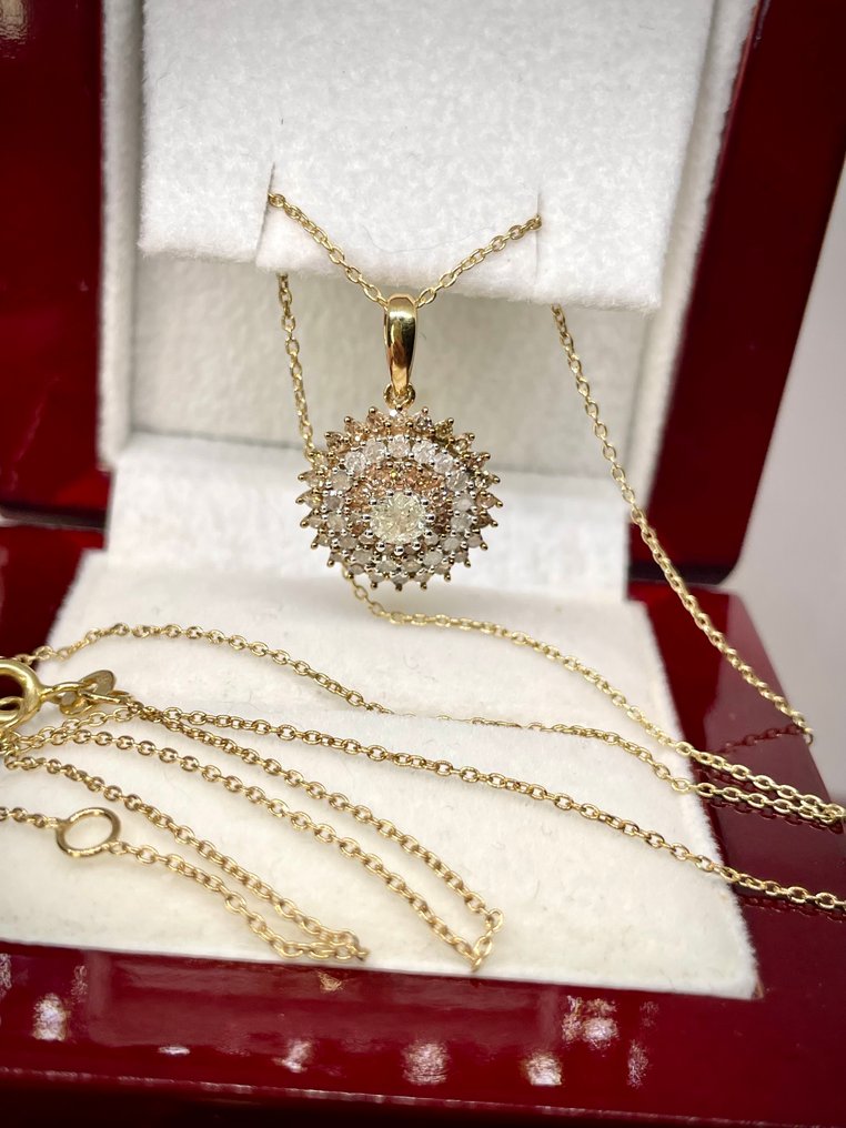 Zonder Minimumprijs - Ketting met hanger Zilver - 1.00ct. tw. Diamant (Natuurlijk) - Diamant #2.1