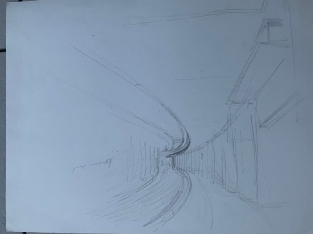 Stallaert, Dirk - 10 Original preliminary drawing - Schetstekeningen - studie Paris - Nino #3.2