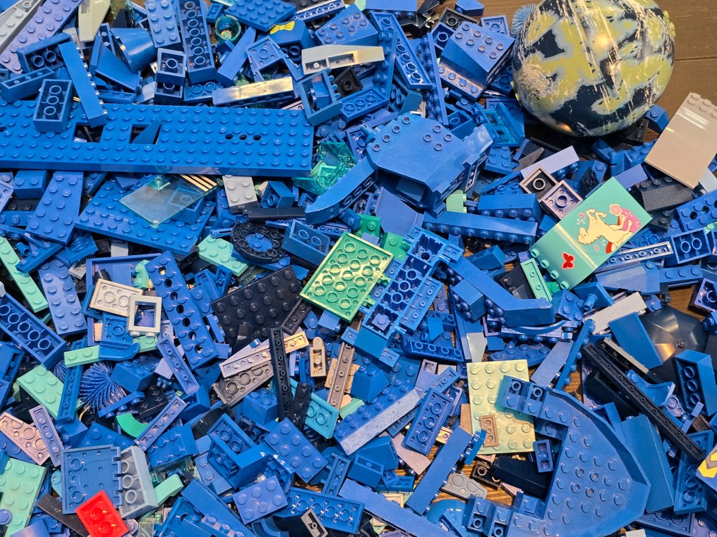 Lego Deler - Losse onderdelen blauw tint lego partij assortiment #3.2