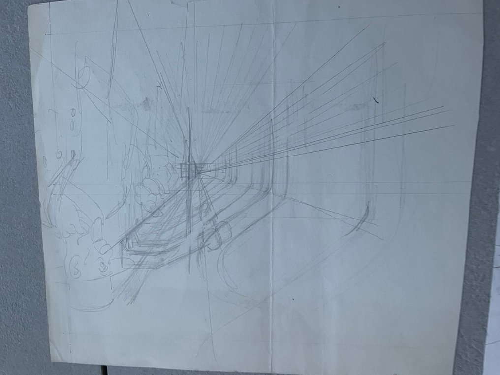Stallaert, Dirk - 10 Original preliminary drawing - Schetstekeningen - studie Paris - Nino #4.3