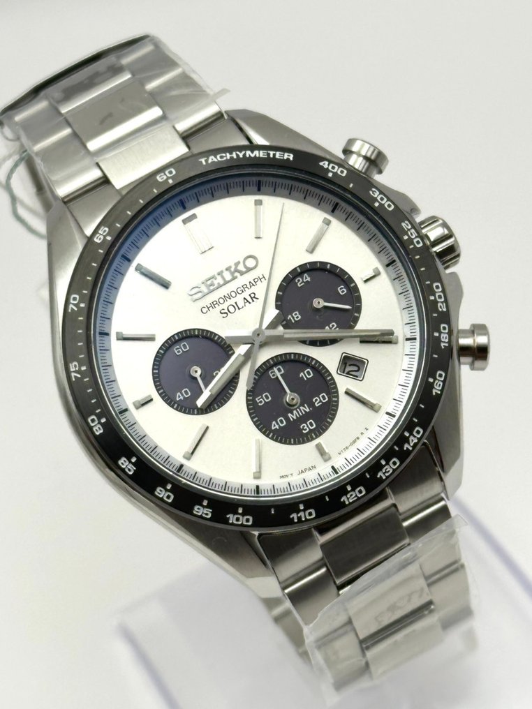 Seiko - Solar Chronograph Panda - No Reserve Price - V175-0FA0 - Men - 2020+ #3.2