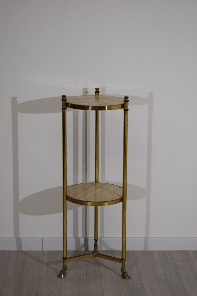 Gueridon - Messing, Travertijn #2.1