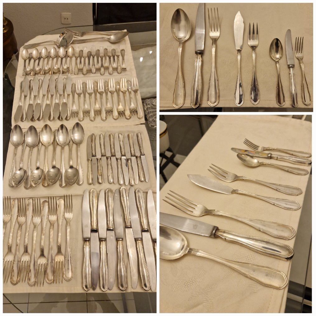 餐具套装 - 镀银 - 西班牙的 Meneses #1.0