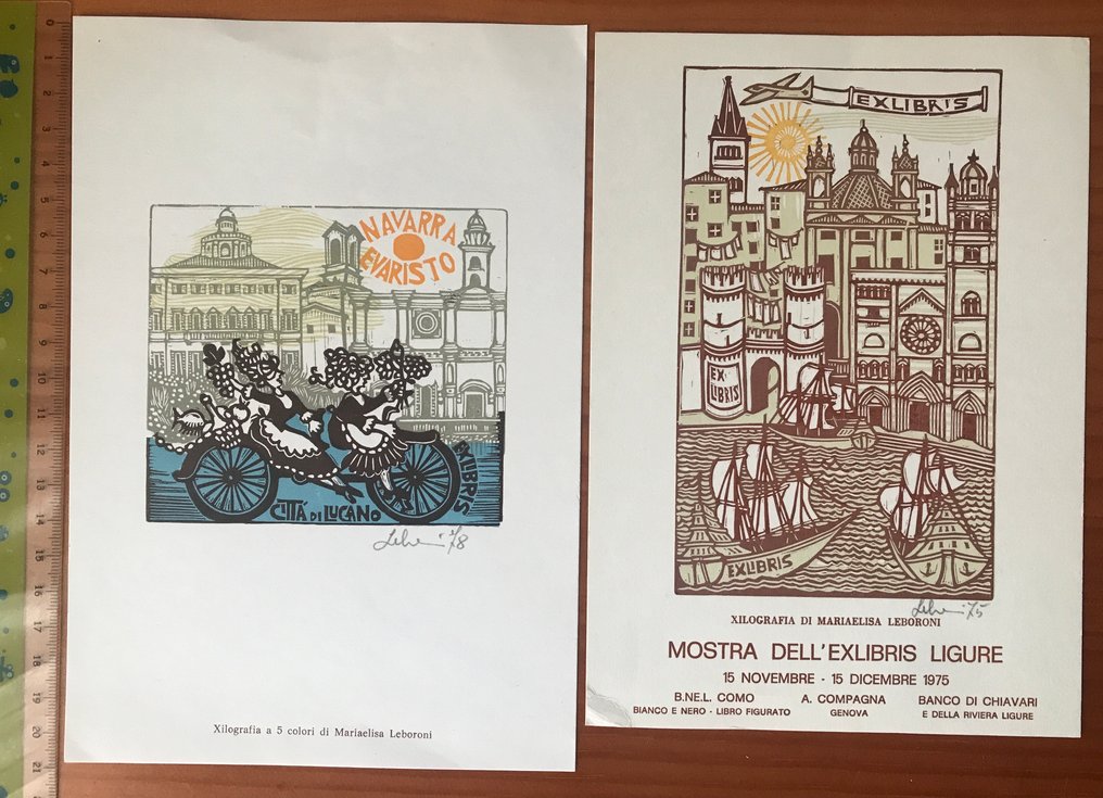 Lot with 30 varied ex-libris & engravings. Large format exlibris - 藏书票 #4.3