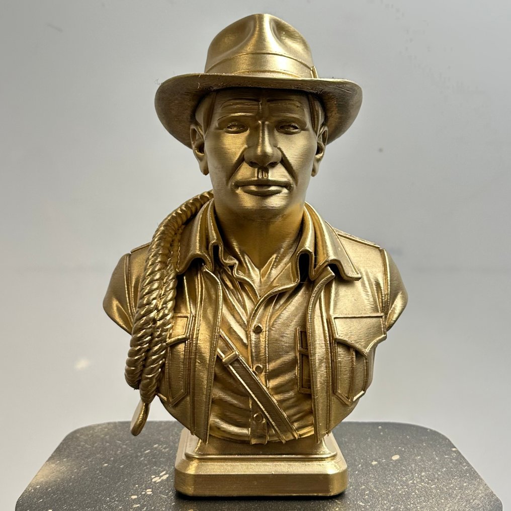 Daluxe Art - 1999 • Gold Pop Art Buste – Indiana Jones Editie #1.0