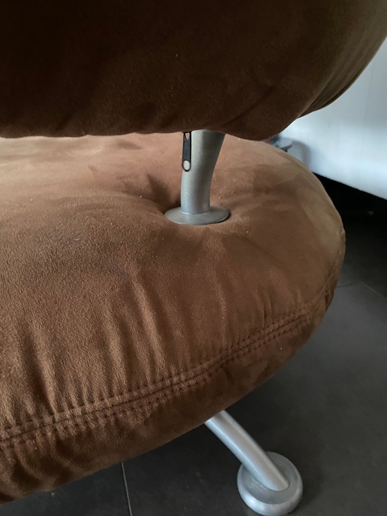 Topform - 扶手椅子 - 麂皮绒, 金属 #4.3