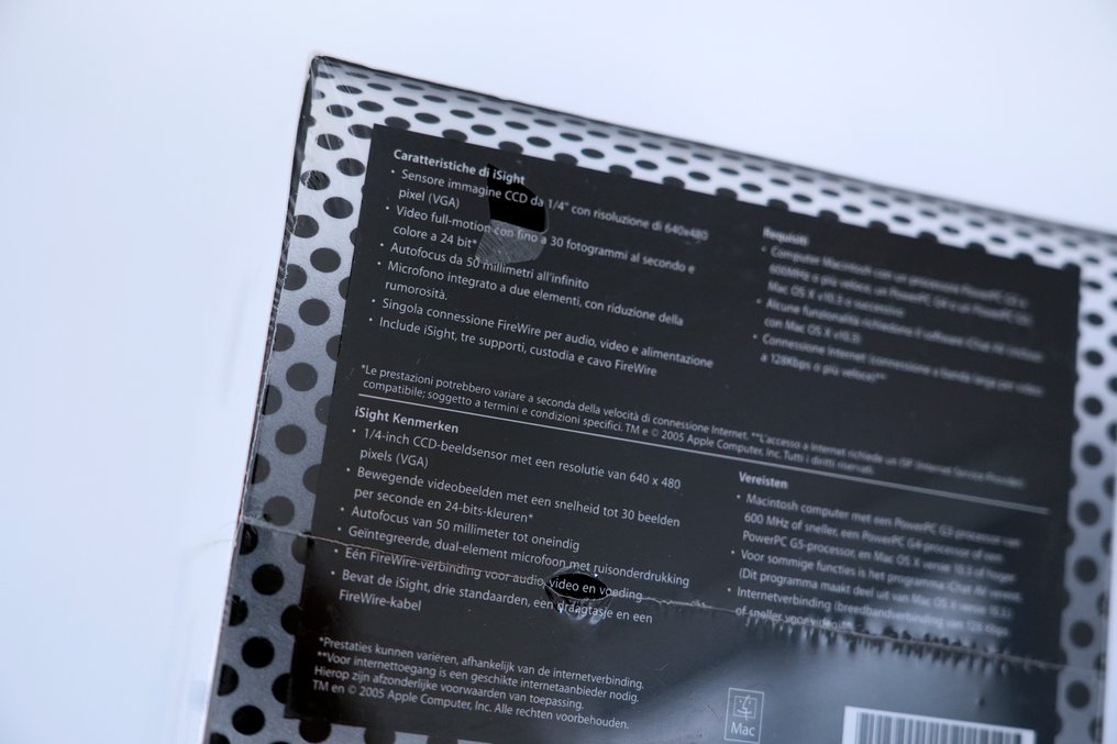 Apple iSight — Factory Sealed (Unopened) M8817CN - Ηλεκτρονικός υπολογιστής - Στην αρχική του συσκευασία #2.1