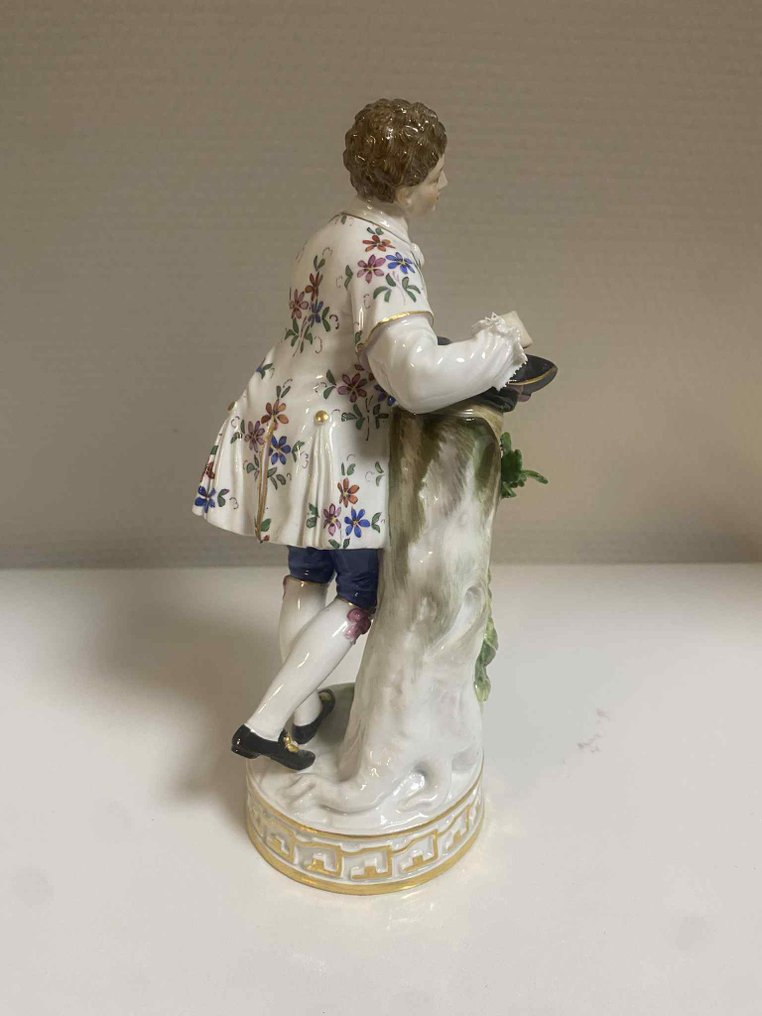 Meissen - Figuriini - 18cm ''Knabe mit Vogelnest'' um 1900 Knaufzeit - Posliini #4.3