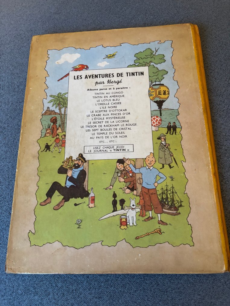 Tintin T15 - Au pays de l'or noir (B4) - C - 1 Album - First edition - 1950 #1.0