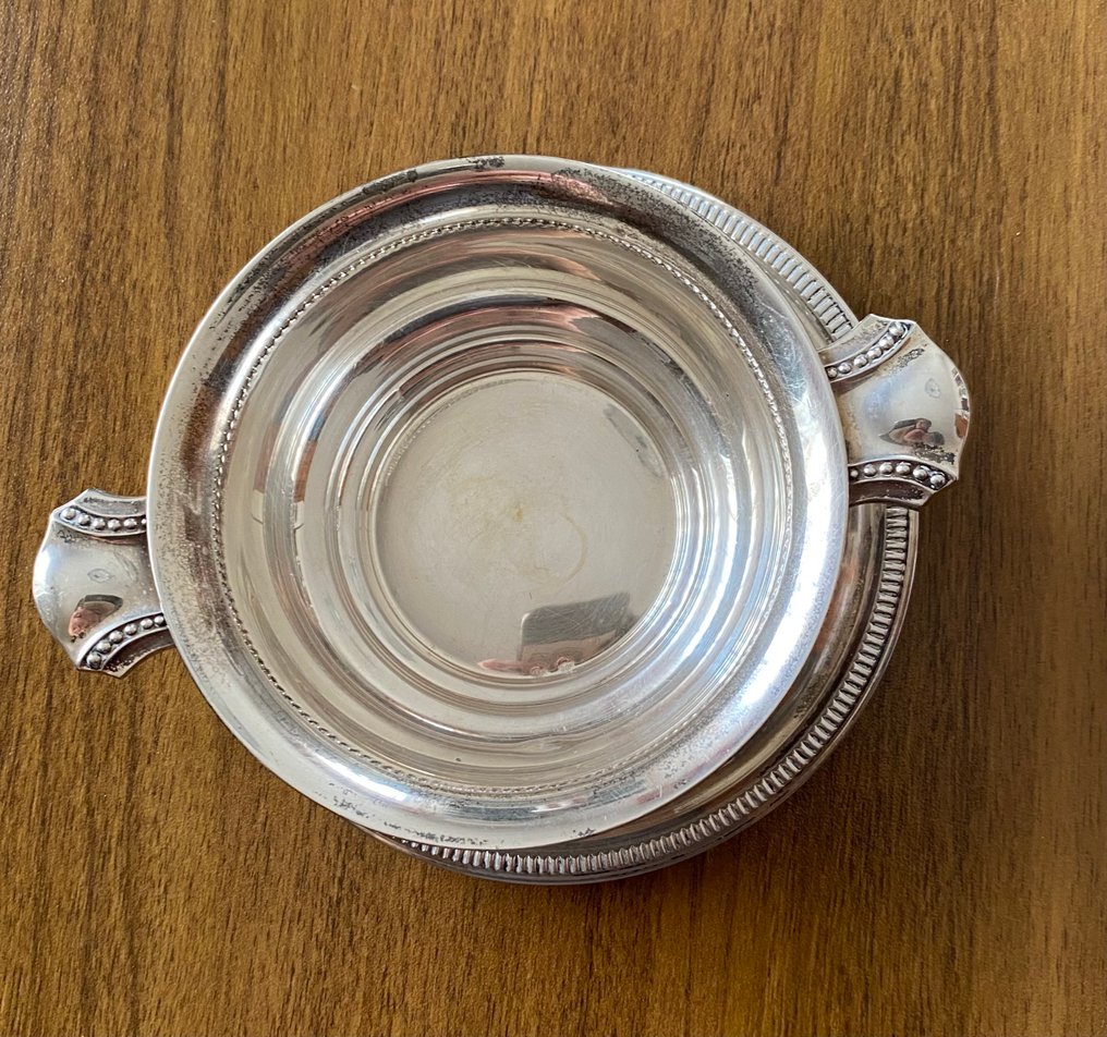Scodellina con manici (2) - .800 argento - Porriger con piattino #2.1