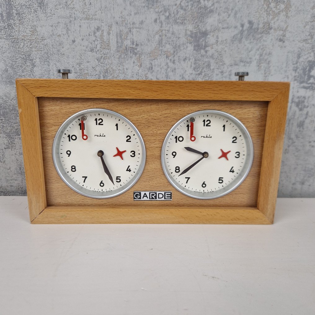 Schaakklok, DDR - 国际象棋套装 - 木 #1.0