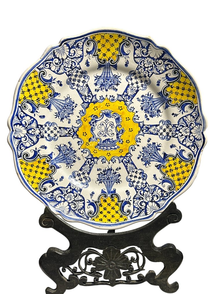 盘子 (2) - 陶器 - 19世纪带有垂饰的盘子 #2.1