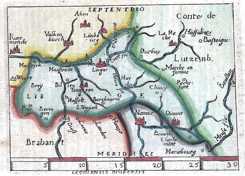 Βέλγιο - Ουαλωνία; Ortelius / Turrini - Leodiensis dioecesis - 1655 #1.0