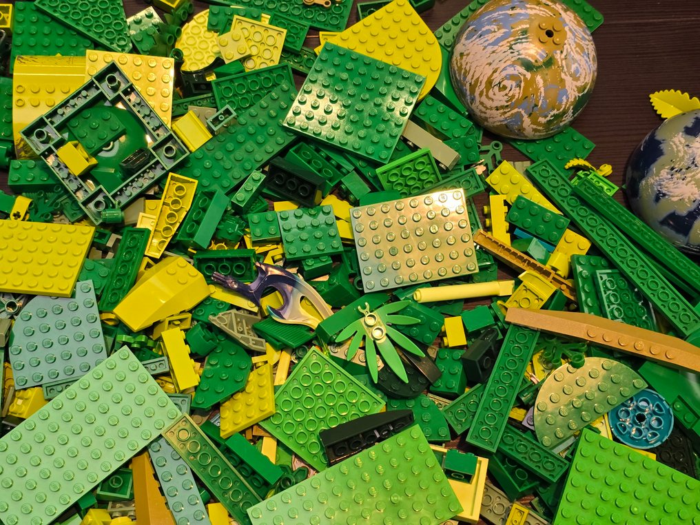 Lego Deler - Losse onderdelen groen tinten lego partij assortiment #3.2
