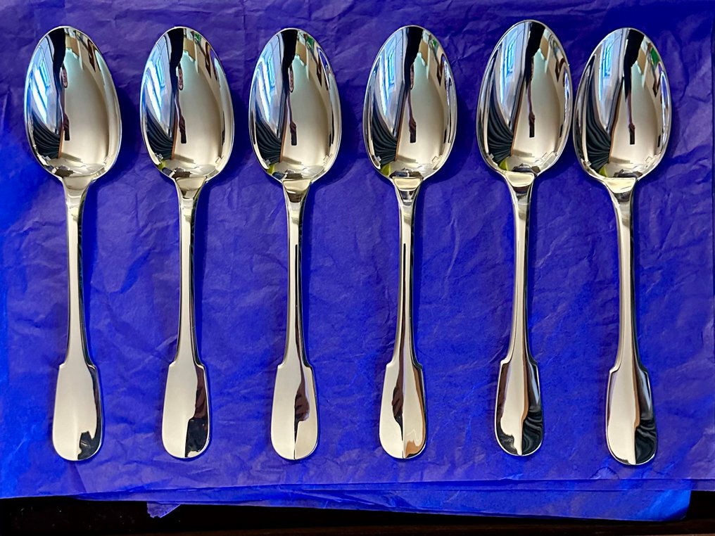 Christofle - Κουτάλι (6) - Κλούνυ - Επάργυρο - κουτάλες για σούπα #1.0