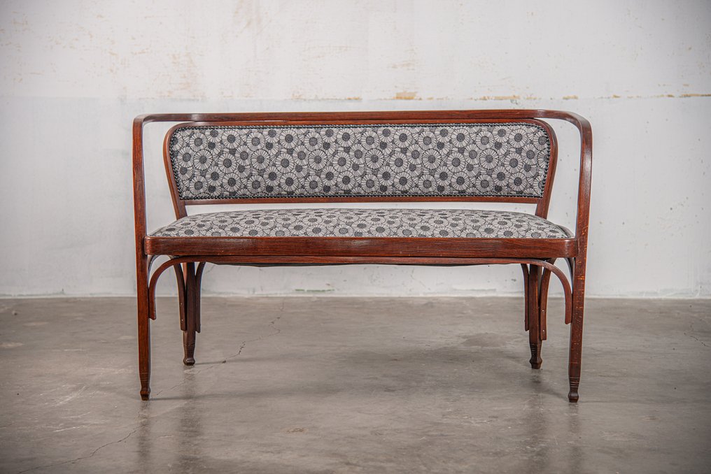 Jakob & Josef Kohn - Gustav Siegel - Canapé - 715 - Hêtre, tissu #3.2