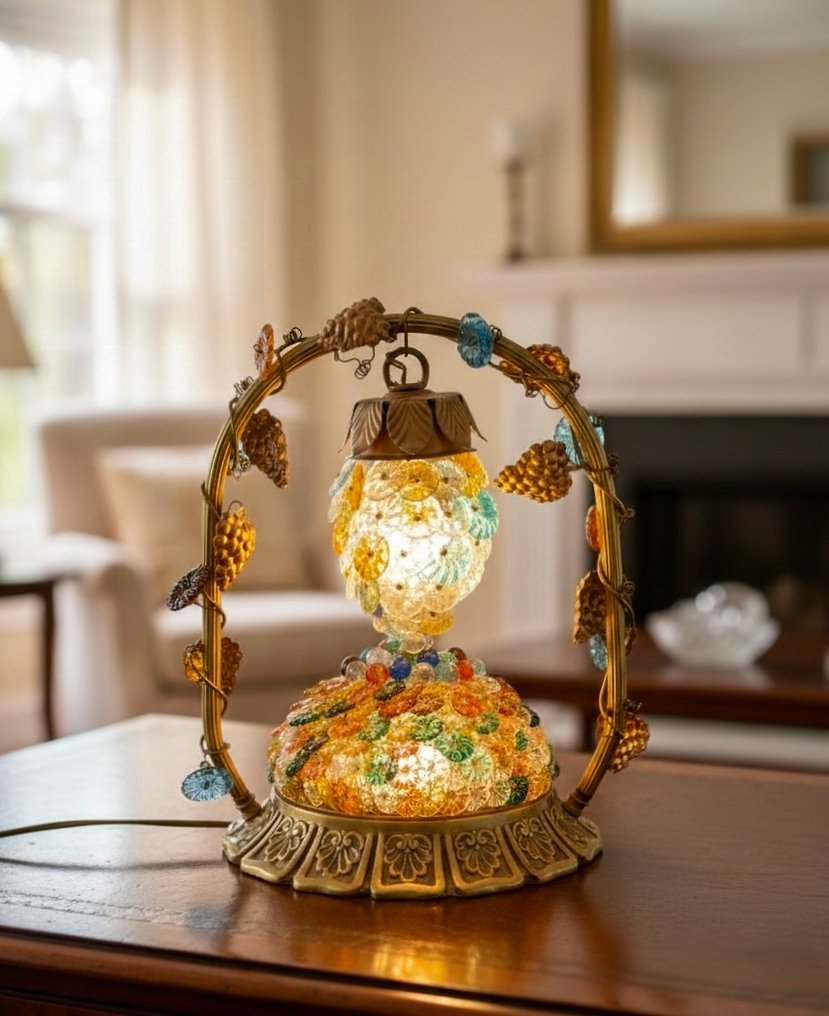 台灯 - 卓越的 Murano "Vendemmia" 灯 - 玻璃, 黄铜色 #1.0