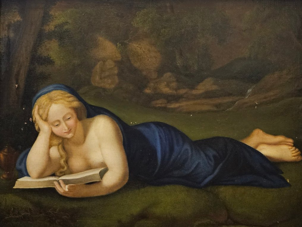 Correggio (c.1489-1534), After - Magdalena in der Wüste #1.0