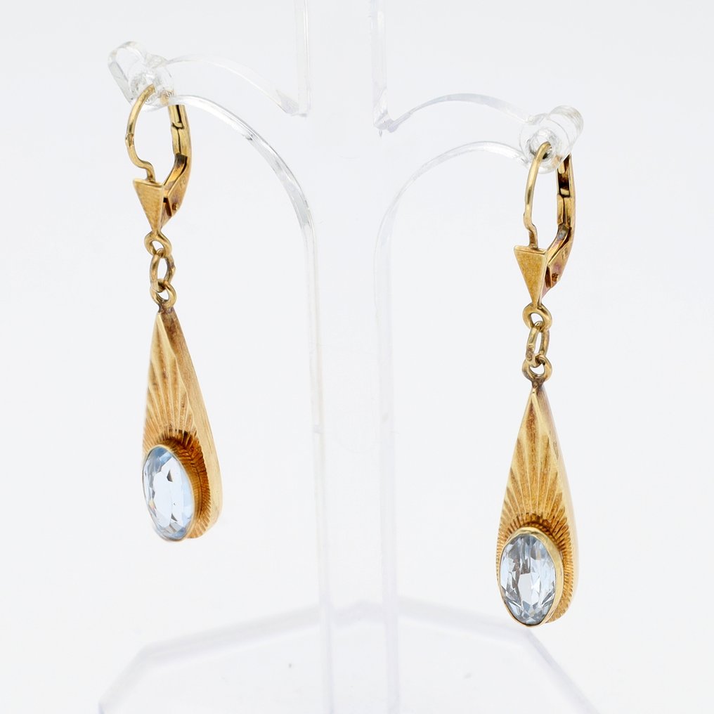 Drop fülbevaló - 14 kt. Sárga arany Spinell #1.0