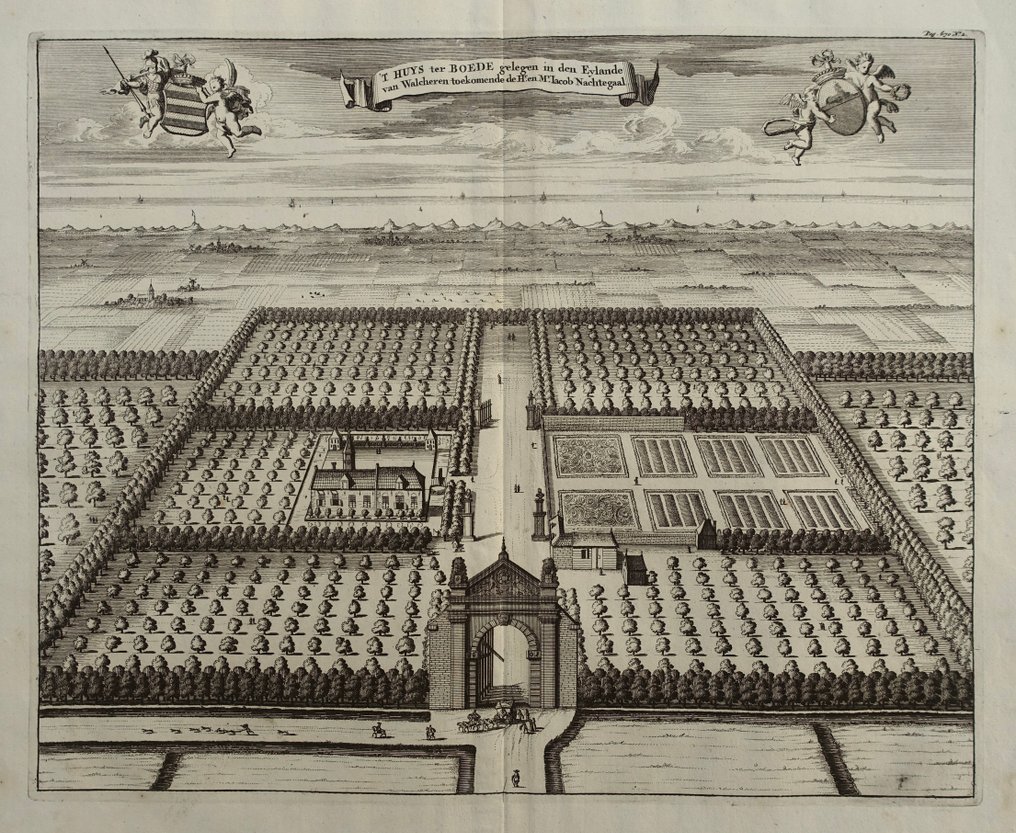 Netherlands - Koudekerke; M. Smallegange - 't Huys ter Boede gelegen in den Eylande van Walcheren (...) - 1696 #1.0