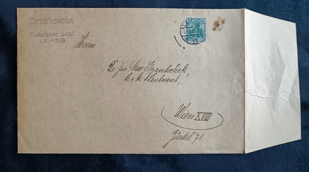 Saksan valtakunta 1915/1915 - 5 liitettyä / näyte. #2.1