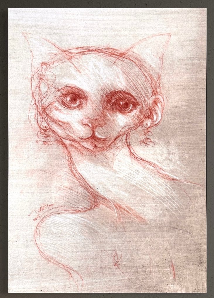 Robert Detheux (1932-2010) - Muse féline  - 2005 #1.0