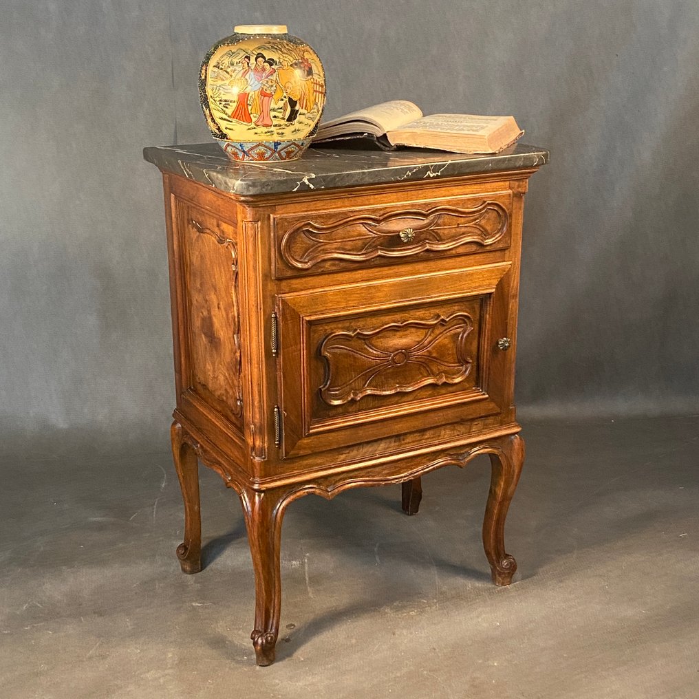 Ερμάριο - Ξύλο, Μάρμαρο, Ιταλική χειροτεχνία στυλ Luis XV°. #4.3