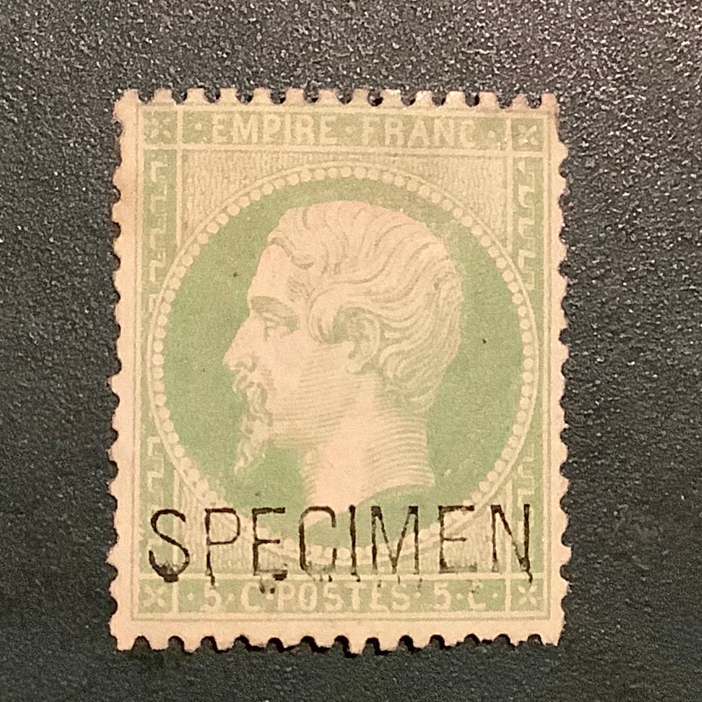 Franciaország 1862 - 5 cent Napoleon, getand met feliratú példány - Yvert 20f #3.2